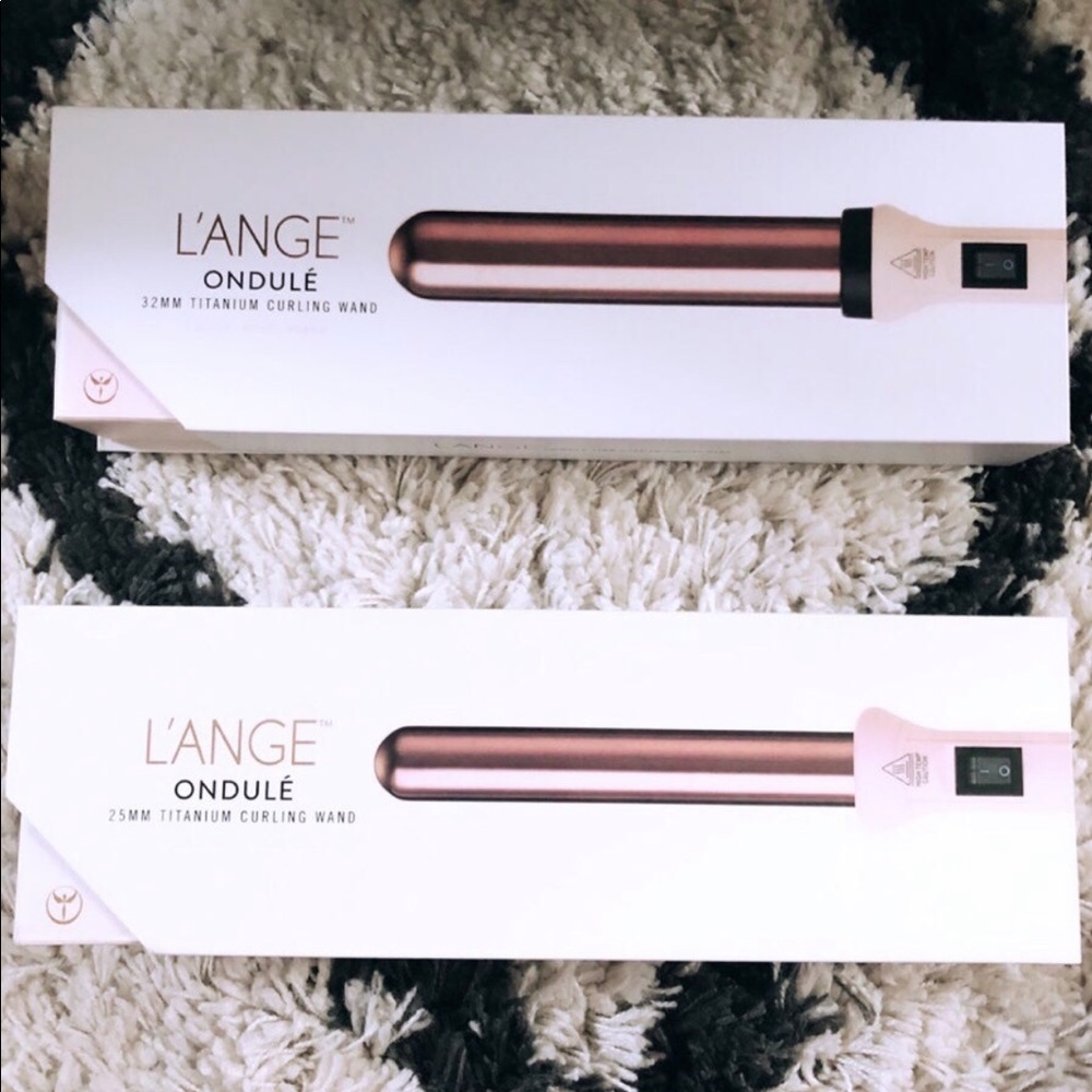 L’ange Titanium Curling Wand Set-Baby Pink & Rose Gold